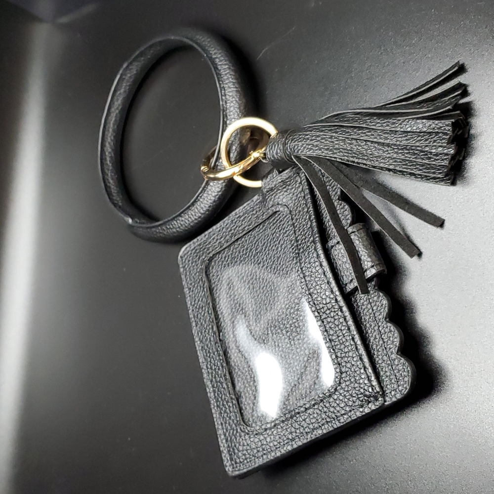 Black Key Ring & Wallet Bangle